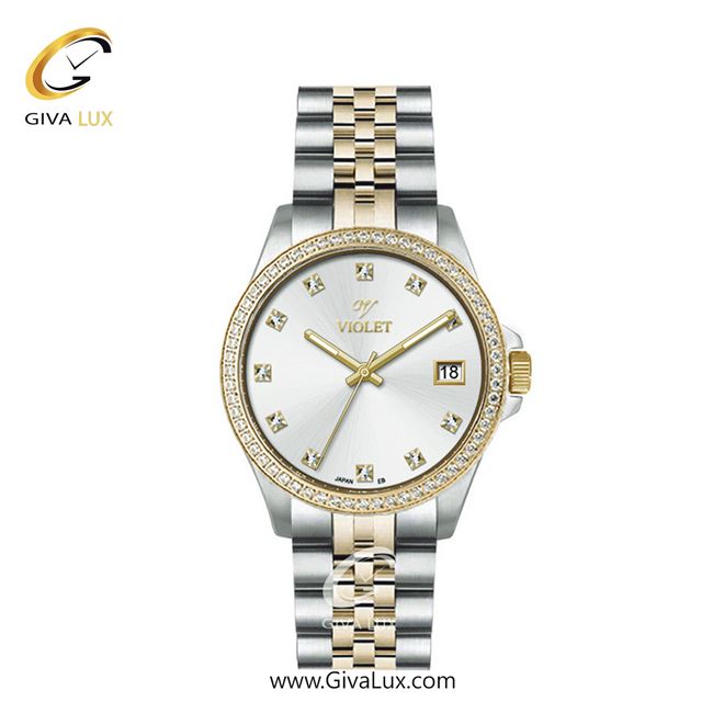 ساعت مچی اورجینال زنانه ویولت VIOLET طلایی-نقره ای | نقره ای-طلایی| نقره ای| کد رفرنس 0641/2 سایز کوچک